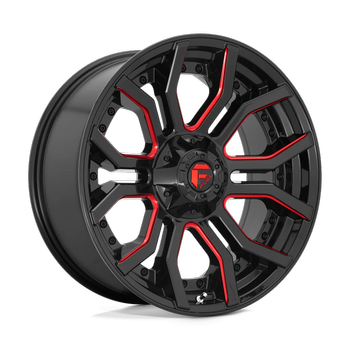 Felga aluminiowa D712 Rage Gloss Black RED Tinted Clear Fuel